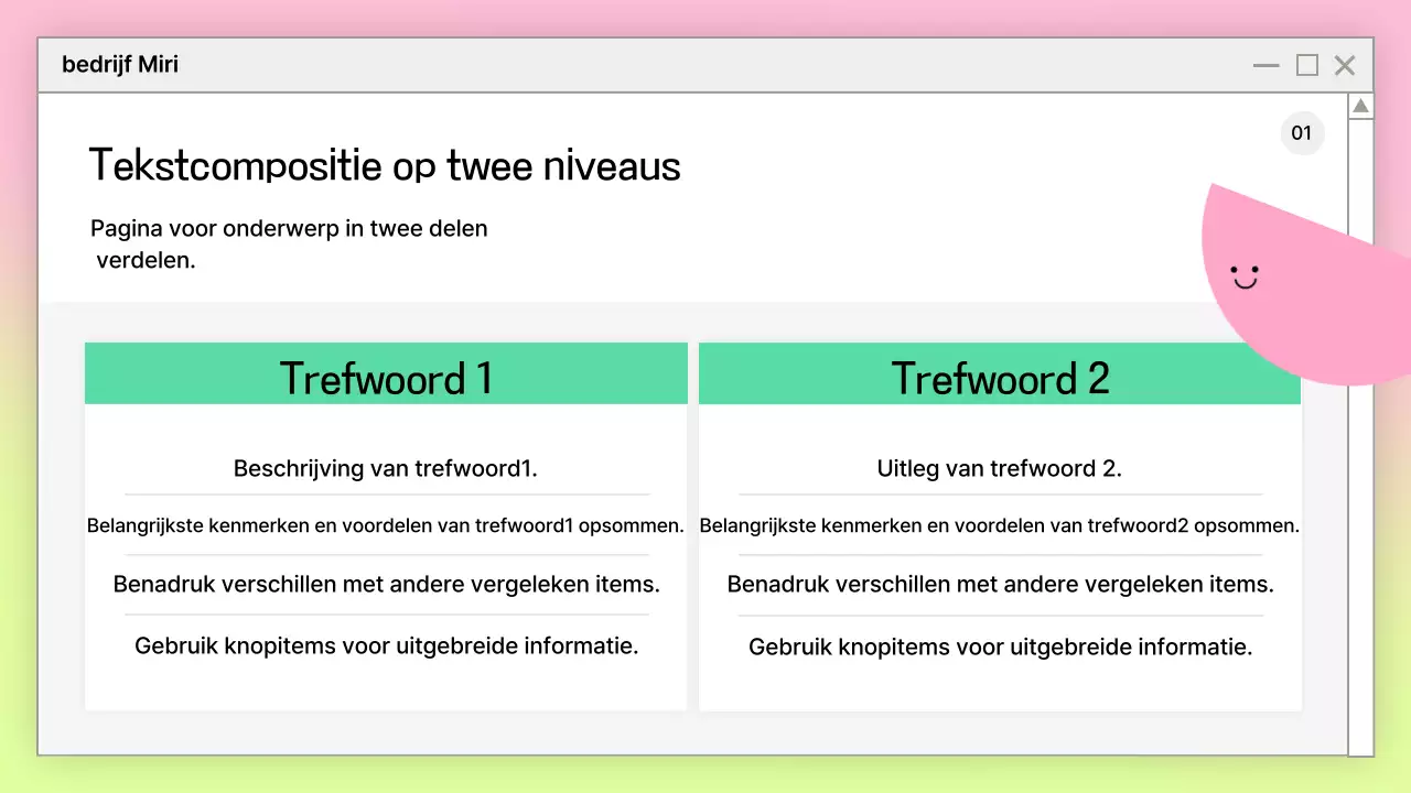 Roze Eenvoudig Presentatie Ontwerp