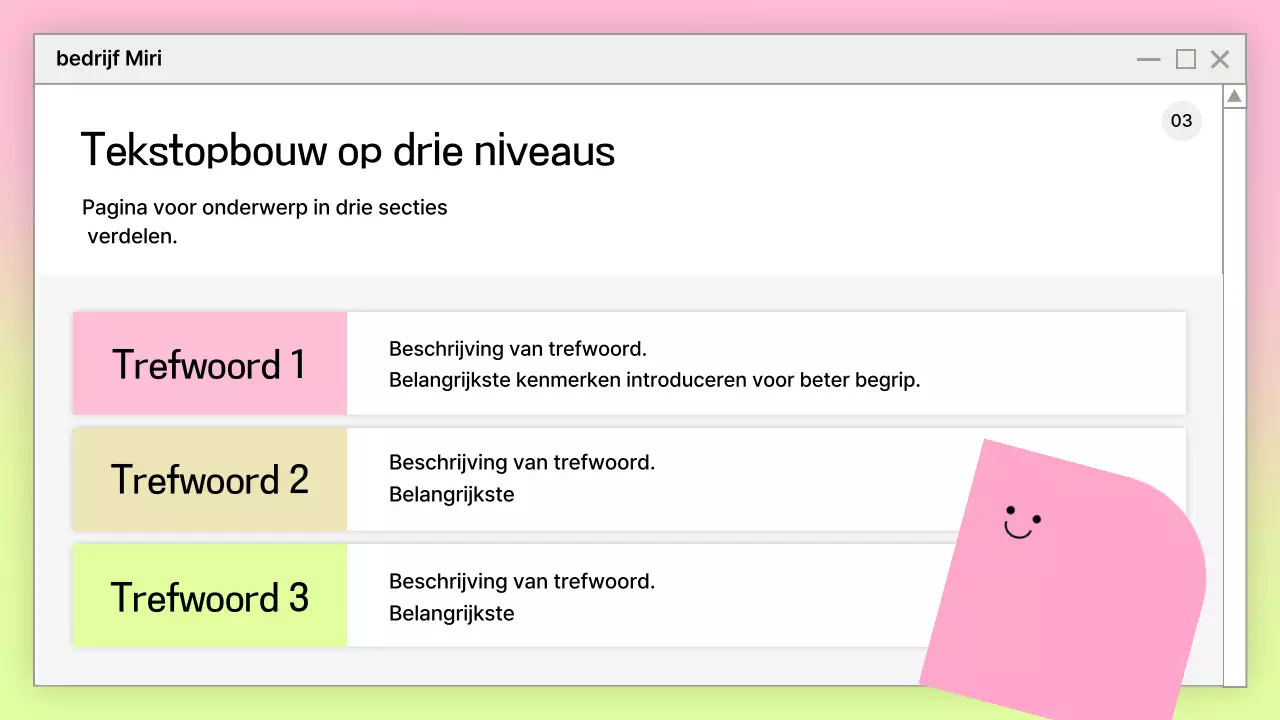 Roze Eenvoudig Presentatie Ontwerp