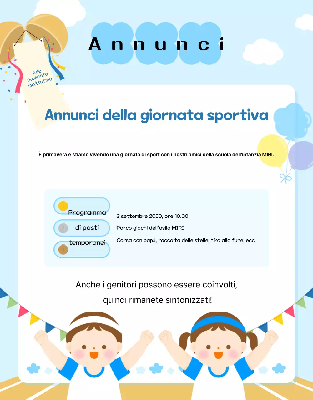 Guida alla formazione in azzurro