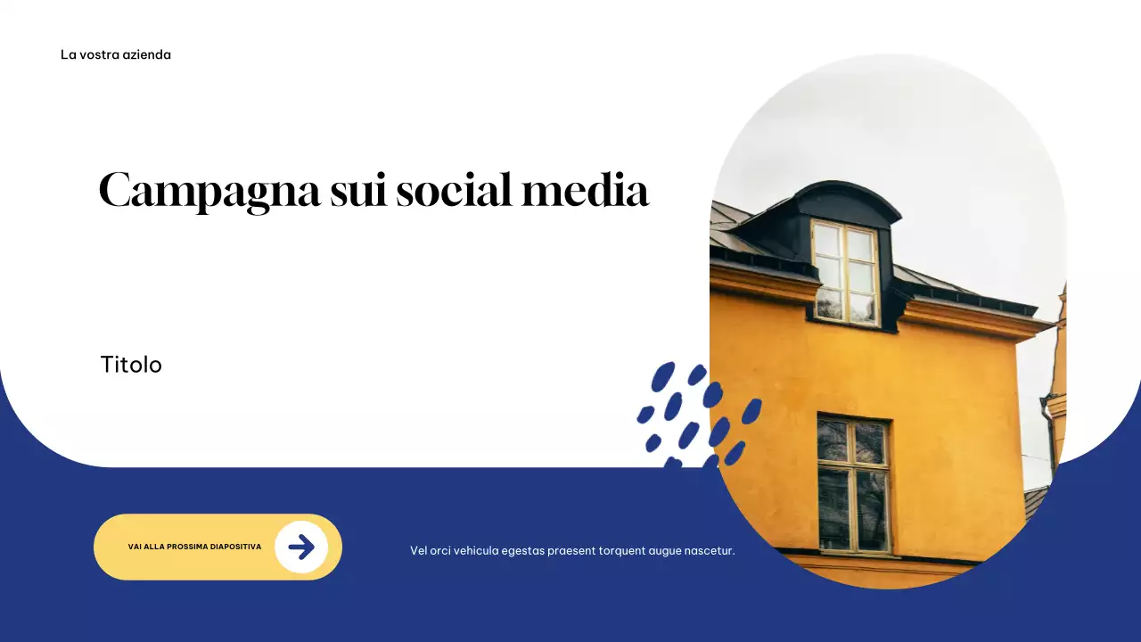 Presentazione della campagna Blue Modern