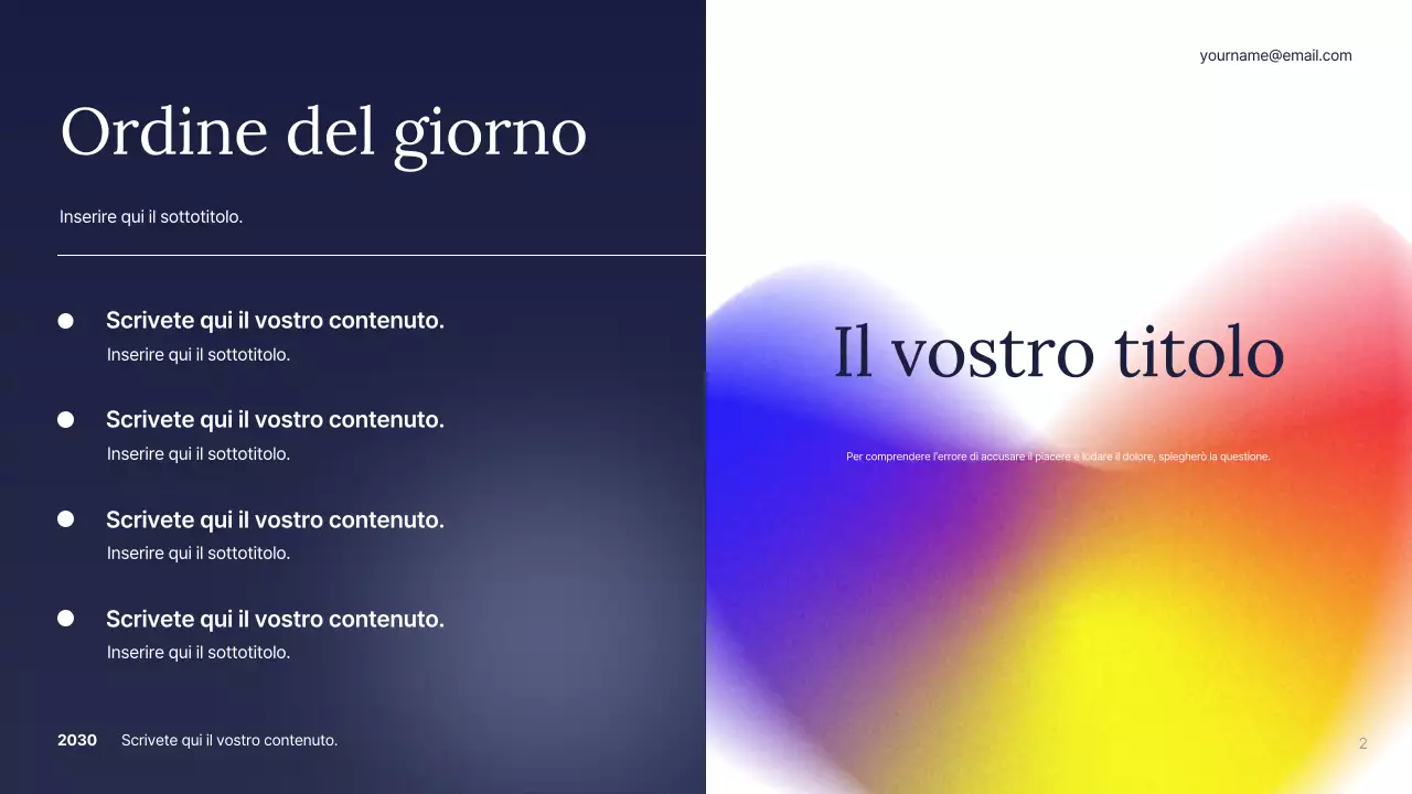 Piano aziendale astratto bianco