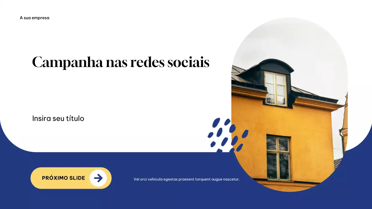 Apresentação da campanha Blue Modern