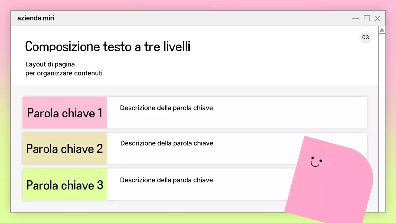 Rosa Design di presentazione semplice