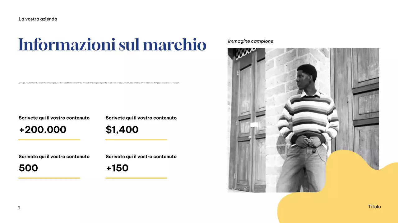 Presentazione della campagna Blue Modern