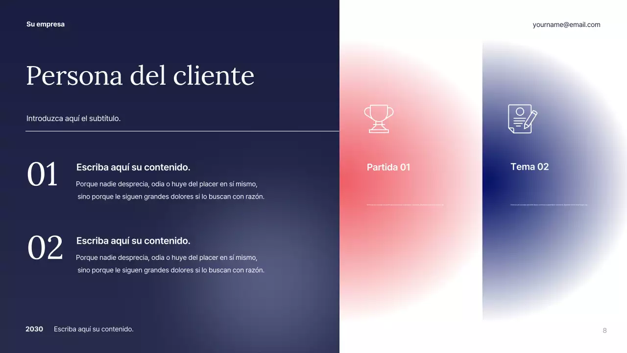 Plan de negocio White Abstract