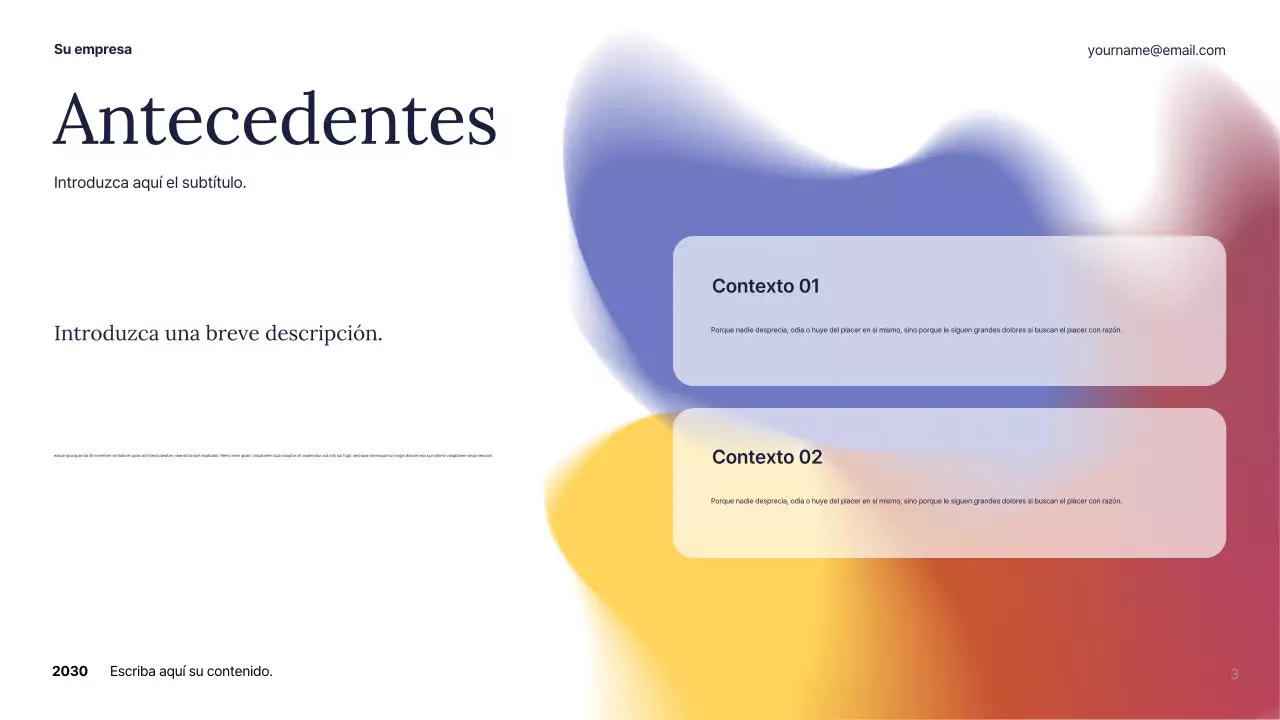 Plan de negocio White Abstract