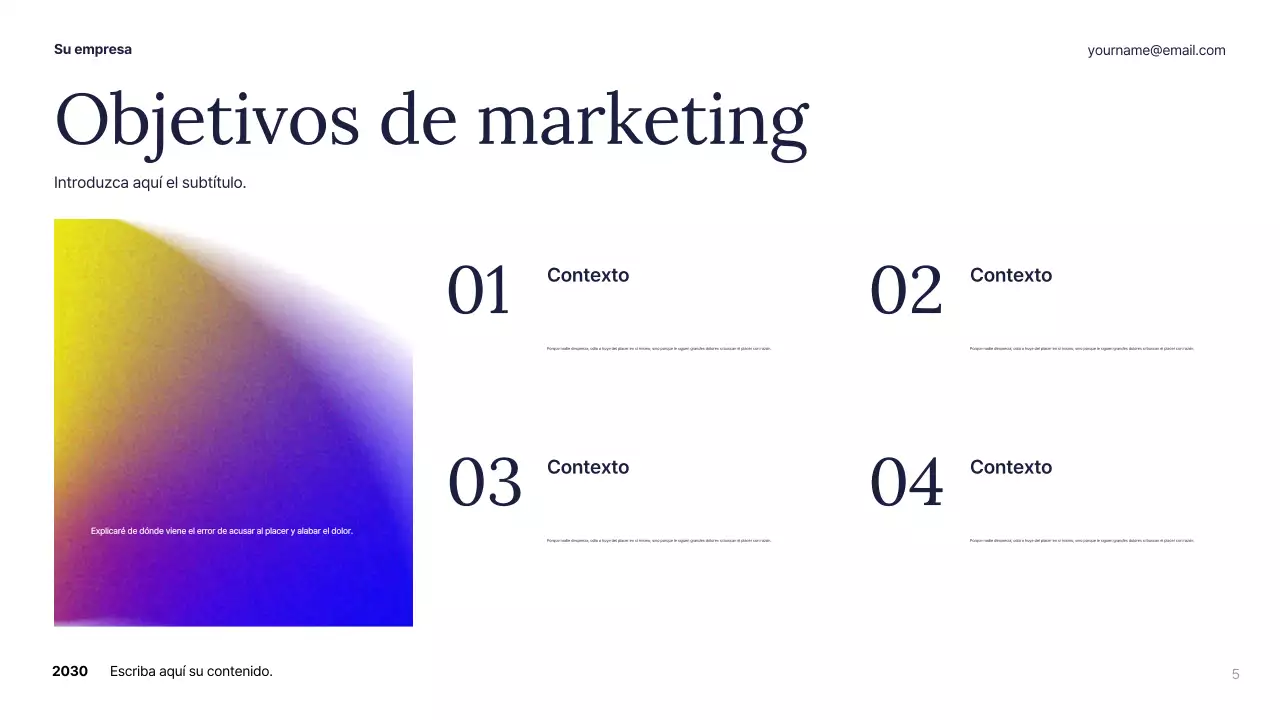 Plan de negocio White Abstract