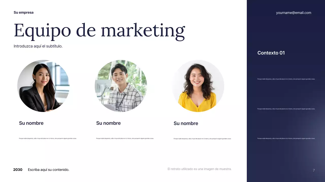 Plan de negocio White Abstract