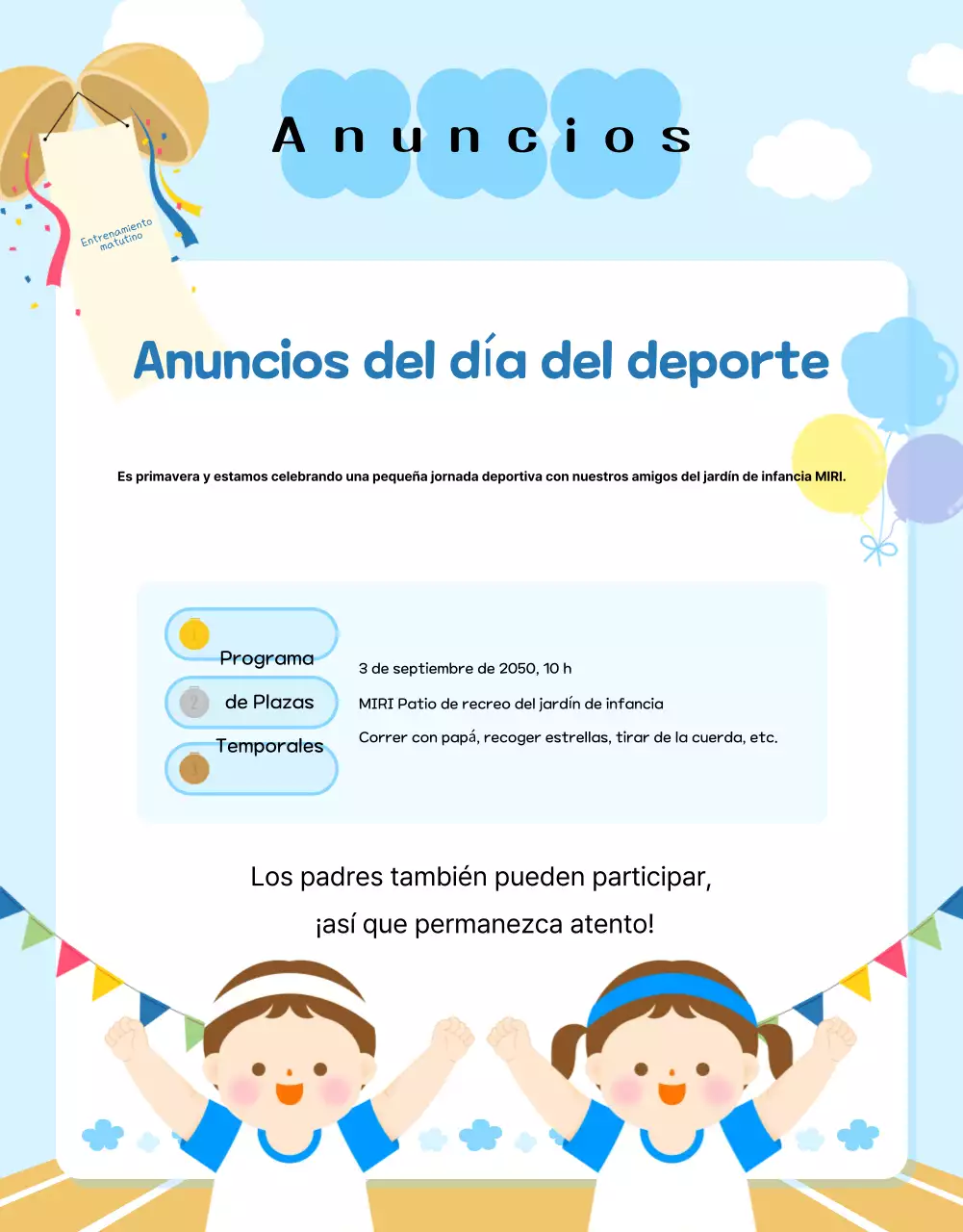 Guía de formación azul claro