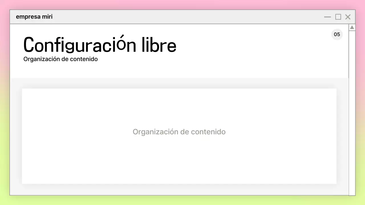 Diseño de presentación simple rosa