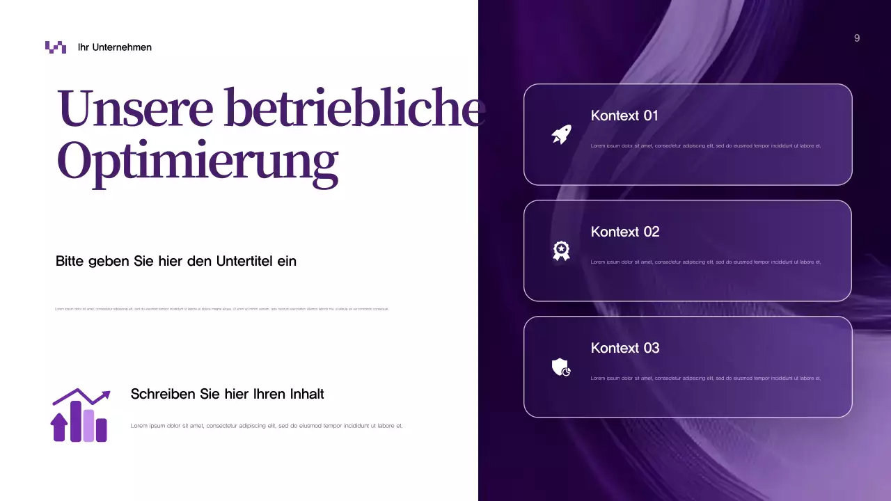 Lila Abstrakt Business Präsentation