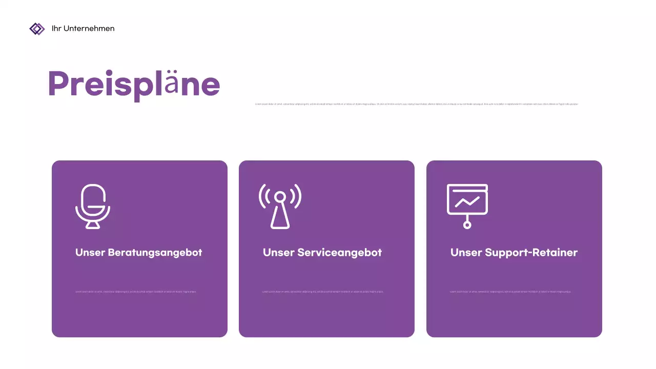 Lila Geometrische Business Präsentation