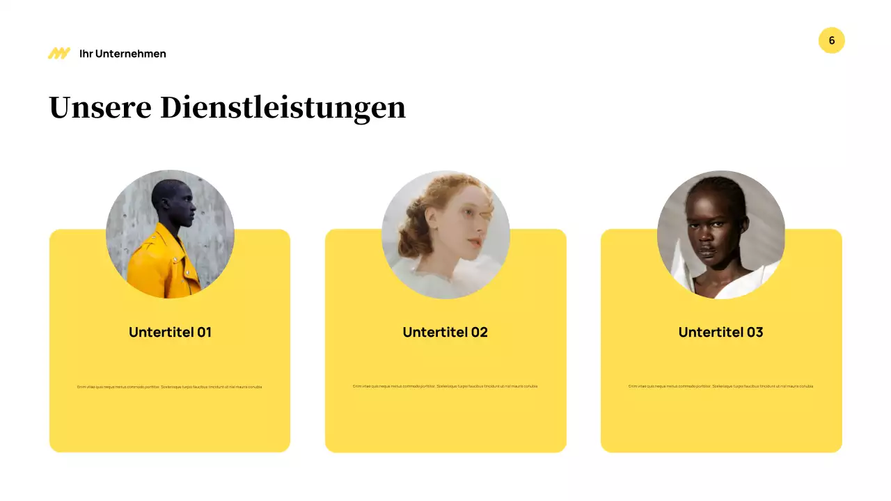 Yellow Modern Business Präsentation