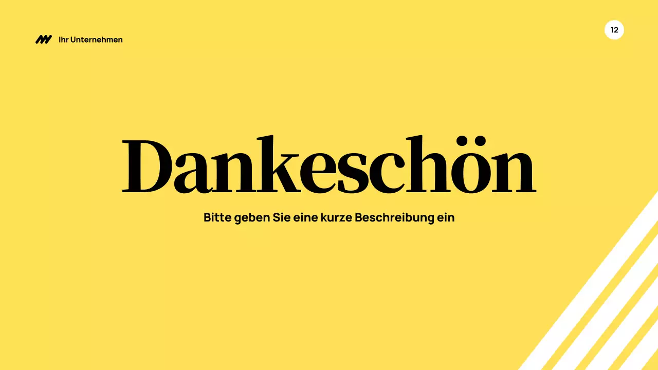 Yellow Modern Business Präsentation