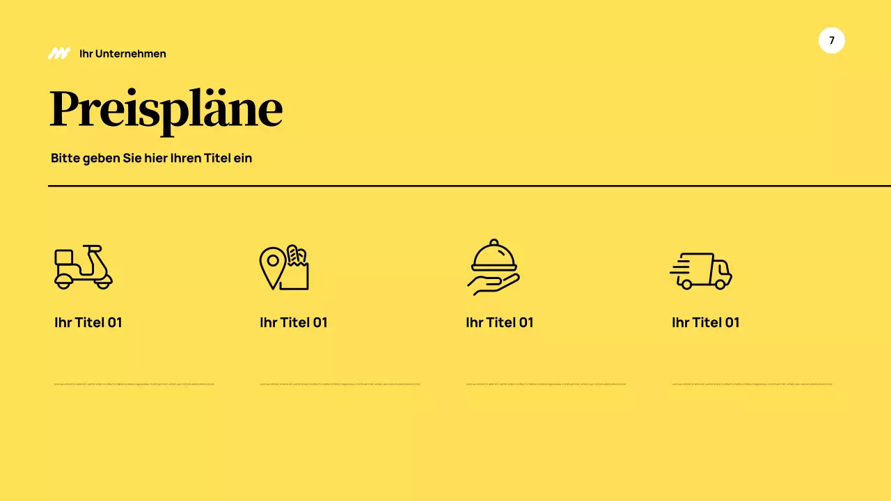 Yellow Modern Business Präsentation