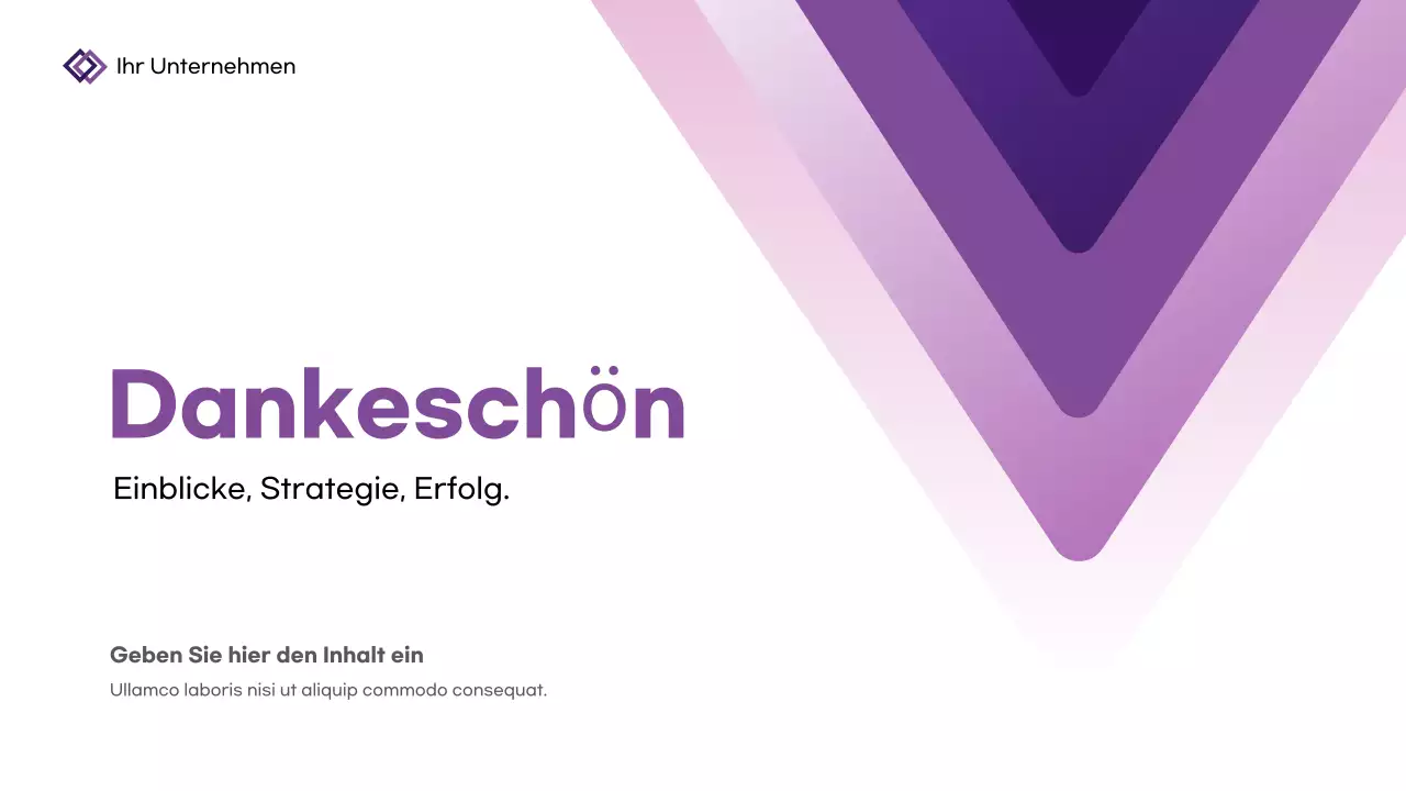 Lila Geometrische Business Präsentation