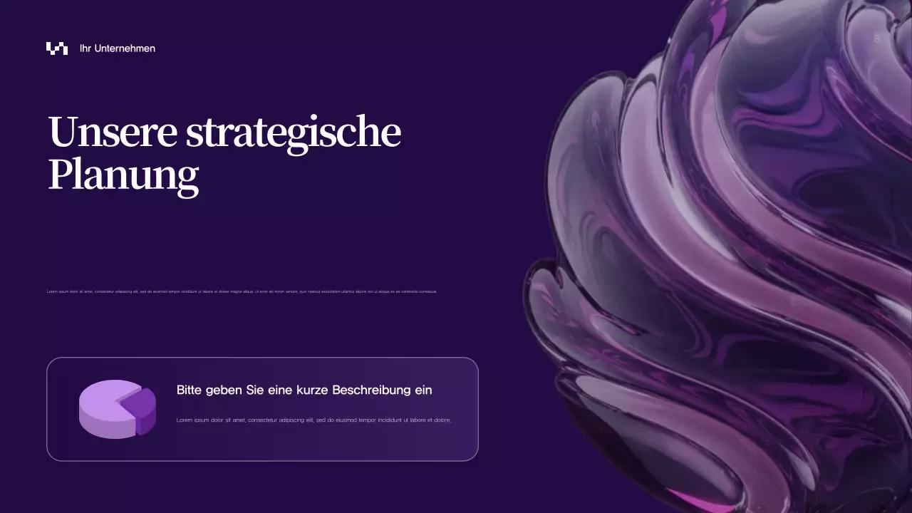 Lila Abstrakt Business Präsentation