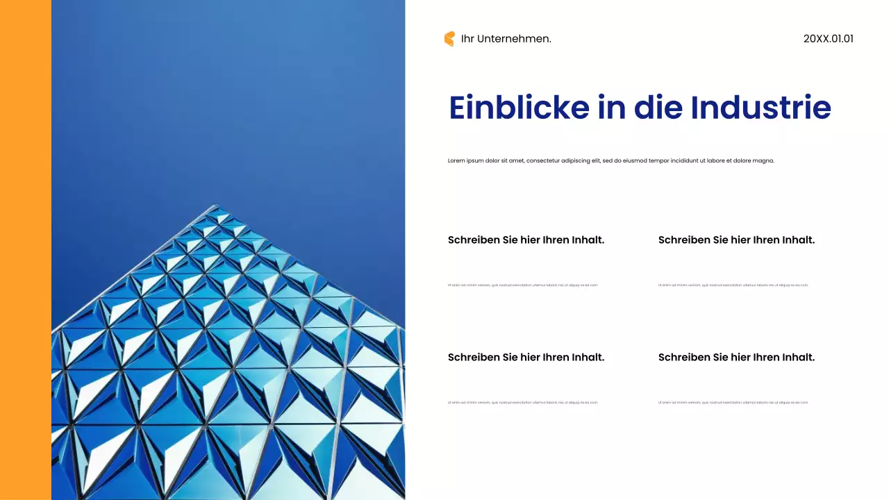 Blue Modern Consulting Präsentation