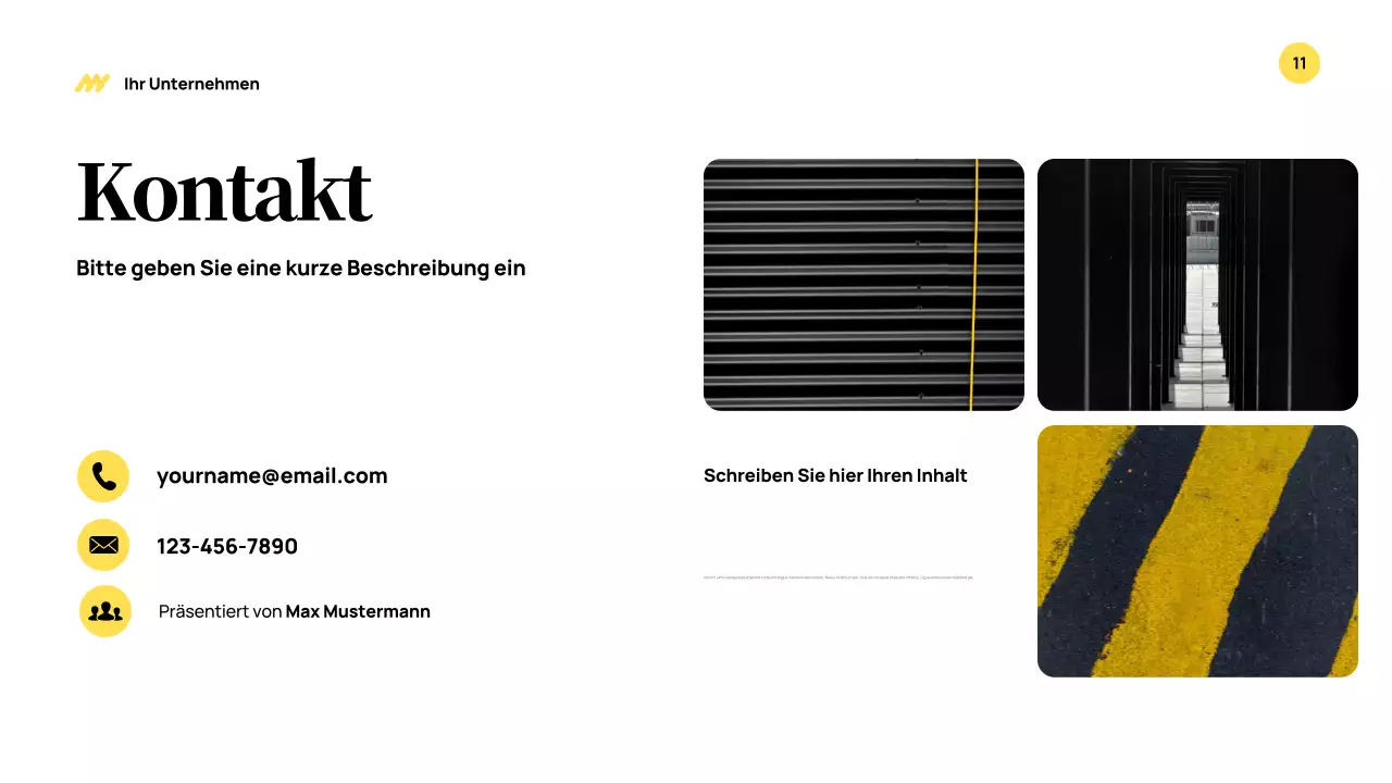 Yellow Modern Business Präsentation