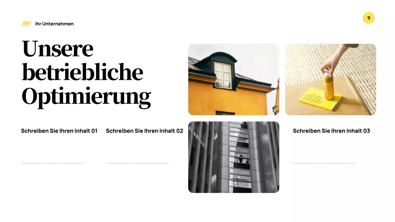 Yellow Modern Business Präsentation