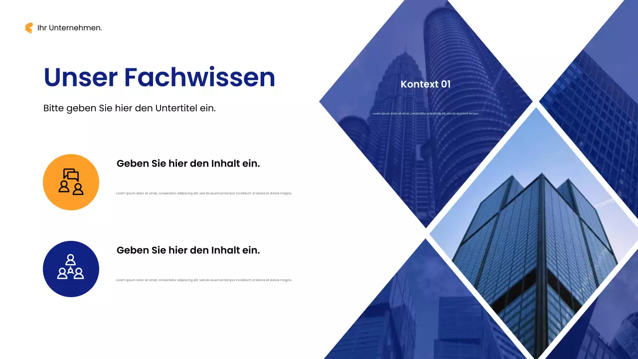 Blue Modern Consulting Präsentation