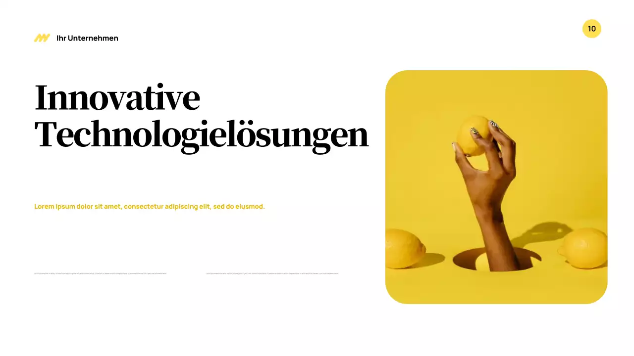 Yellow Modern Business Präsentation