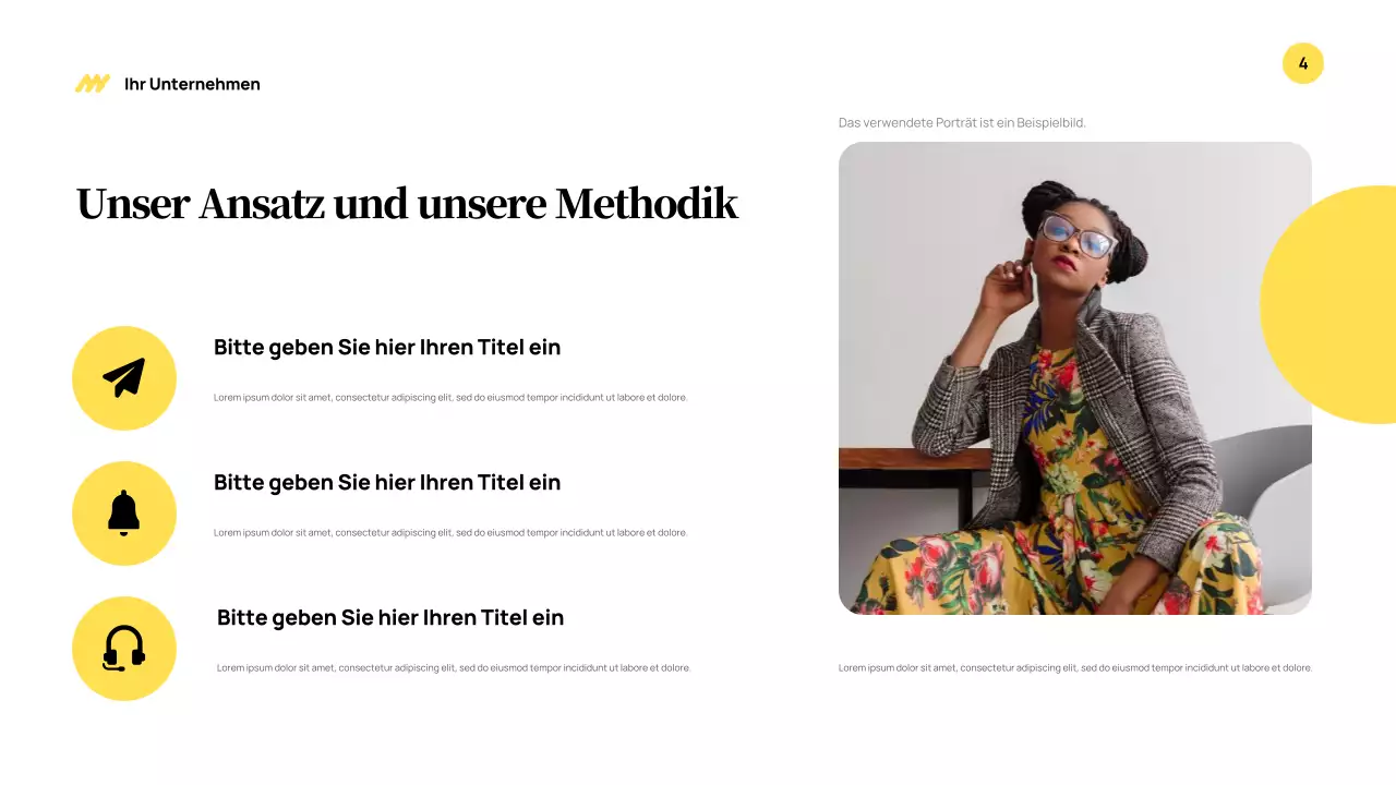 Yellow Modern Business Präsentation