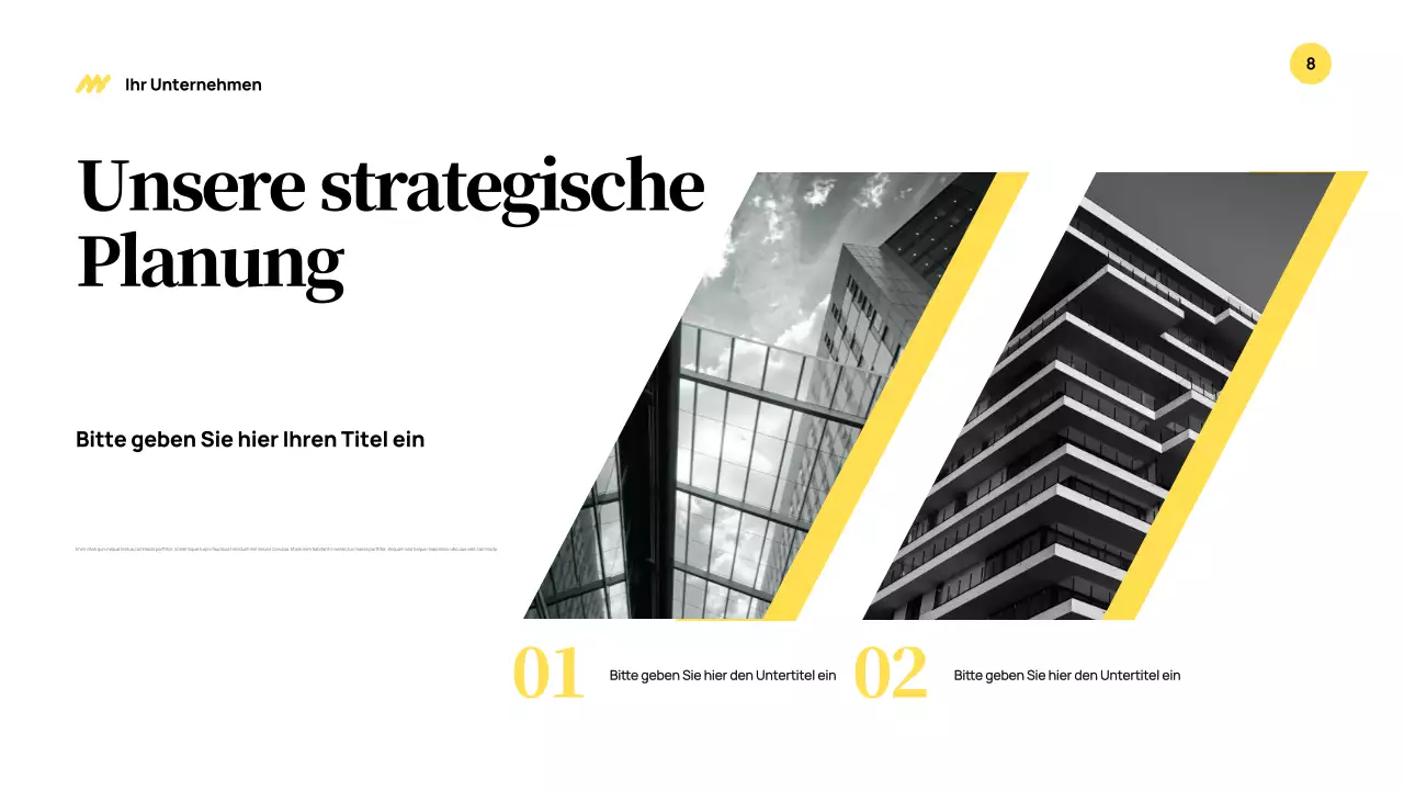 Yellow Modern Business Präsentation