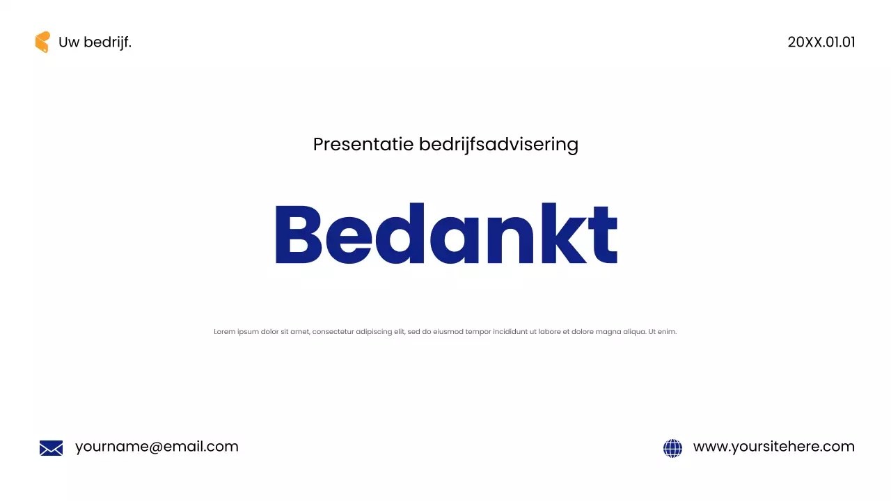 Presentatie Blue Modern Consulting