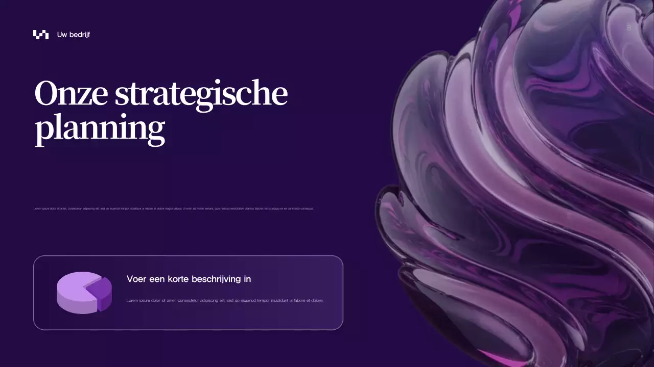 Paarse abstracte zakelijke presentatie