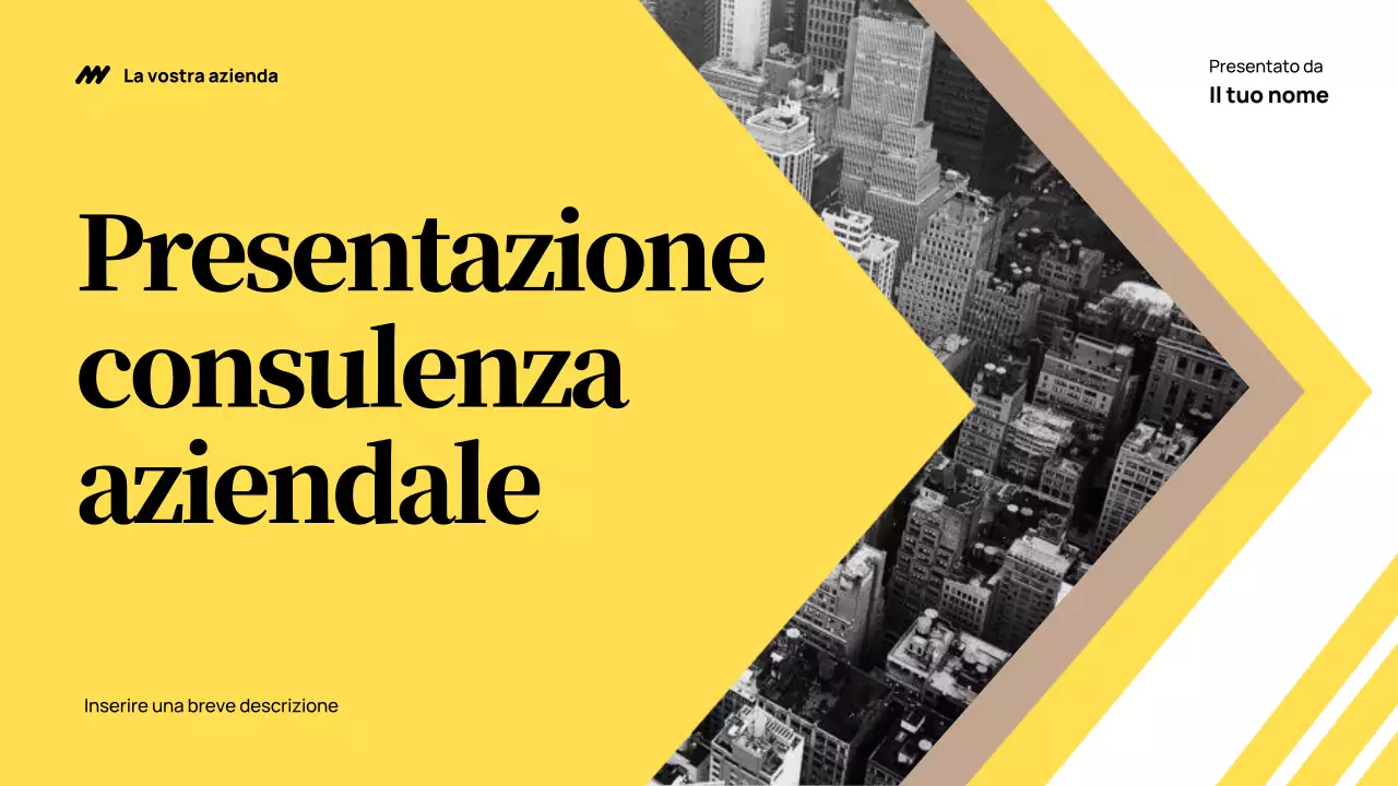 Giallo Presentazione aziendale moderna