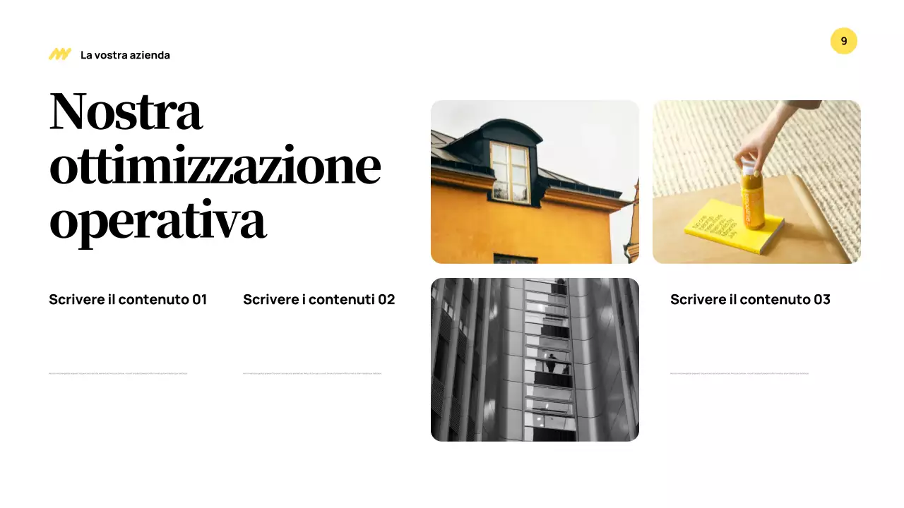 Giallo Presentazione aziendale moderna