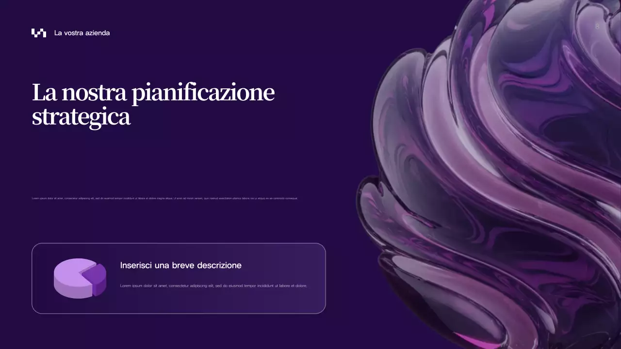 Presentazione aziendale astratta viola