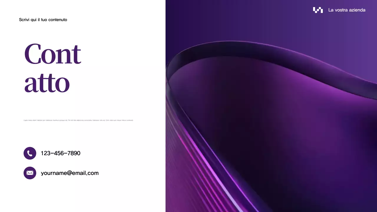 Presentazione aziendale astratta viola