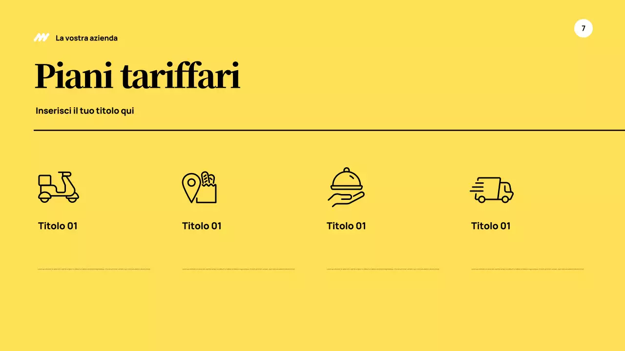 Giallo Presentazione aziendale moderna