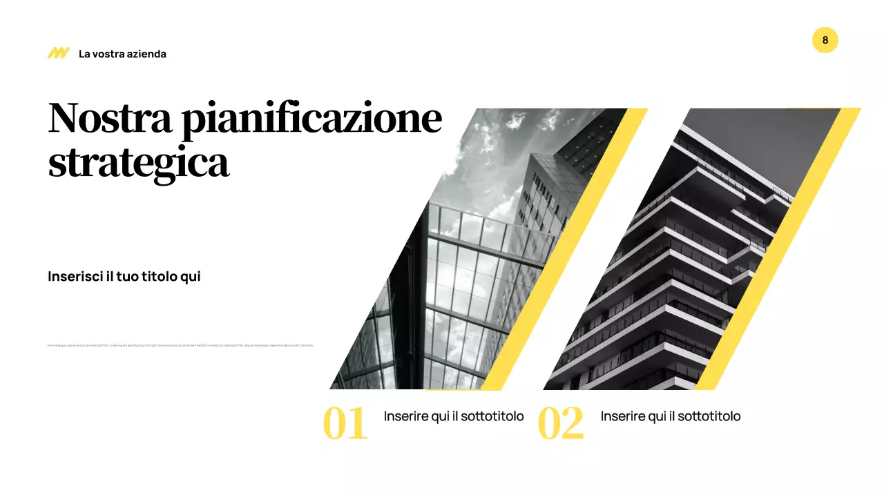 Giallo Presentazione aziendale moderna