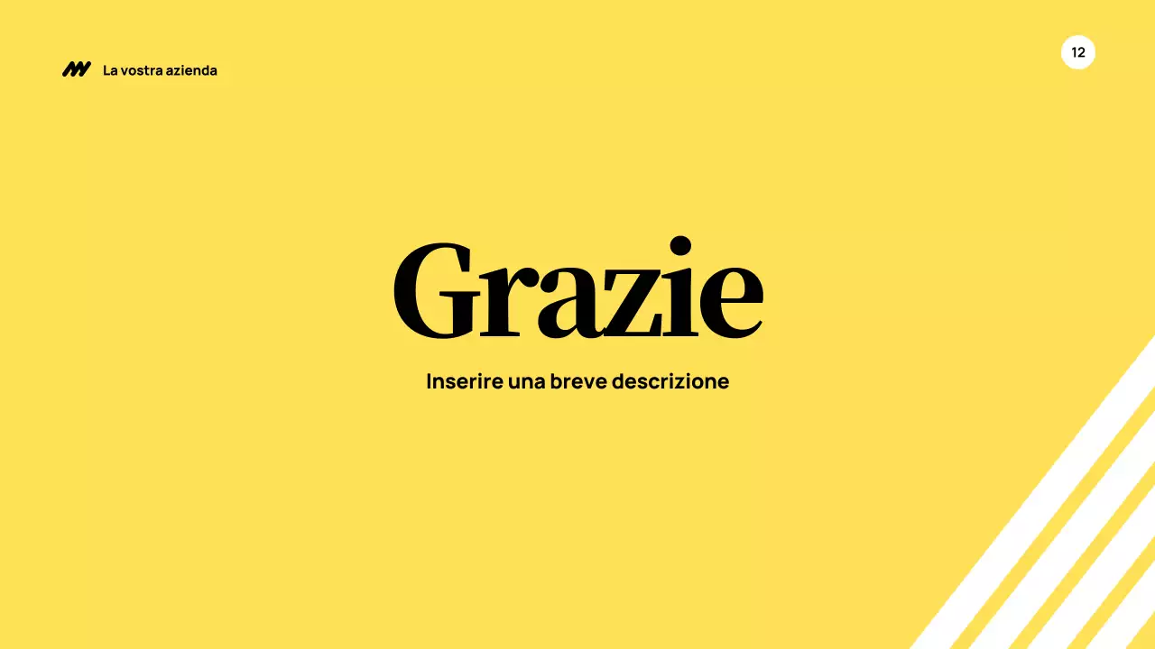 Giallo Presentazione aziendale moderna