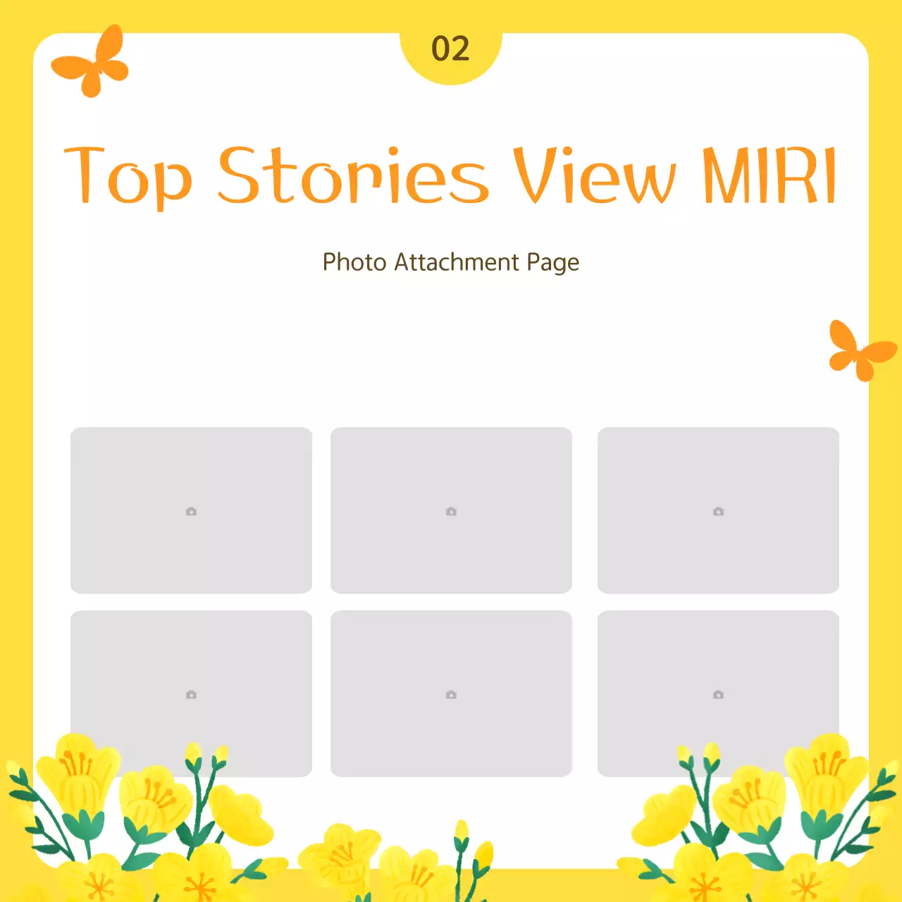 Yellow Simple Public Service Bulletin