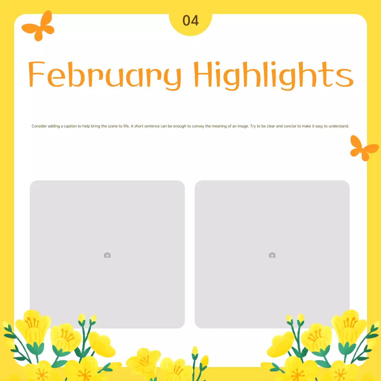 Yellow Simple Public Service Bulletin