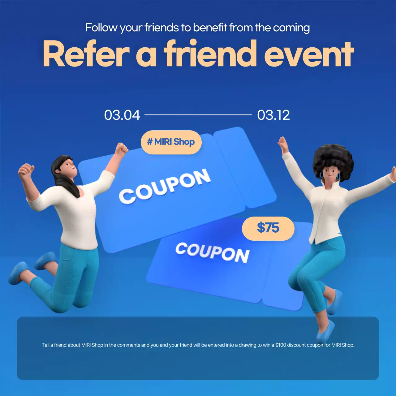 Khuyến mãi sự kiện Blue Pop