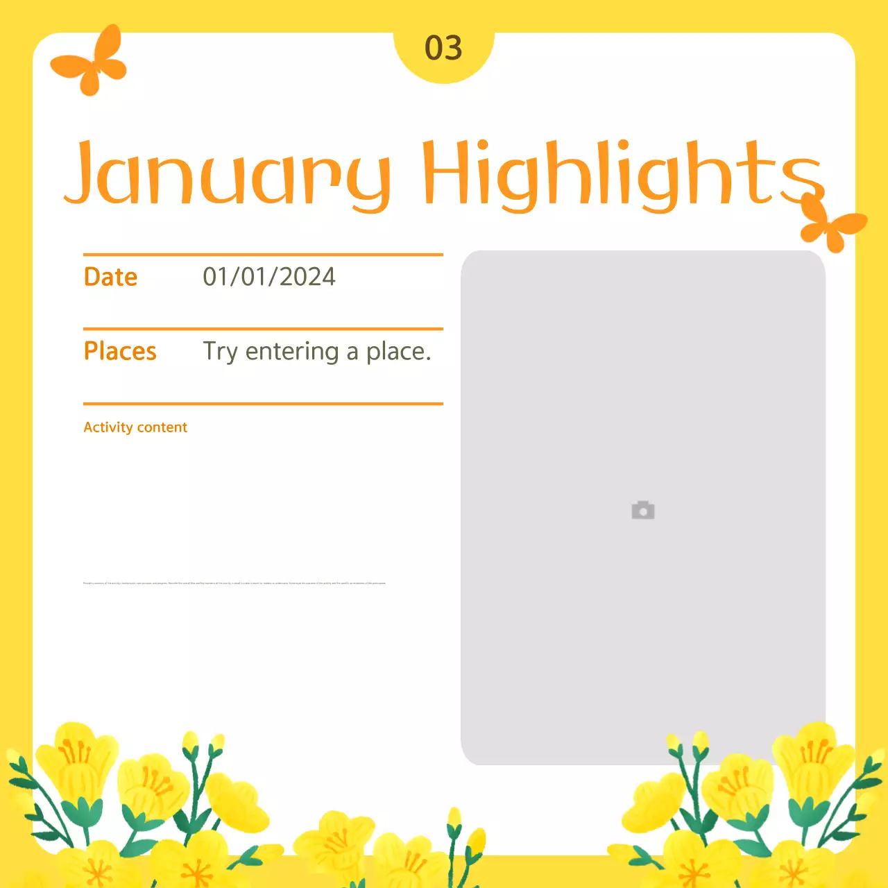 Yellow Simple Public Service Bulletin