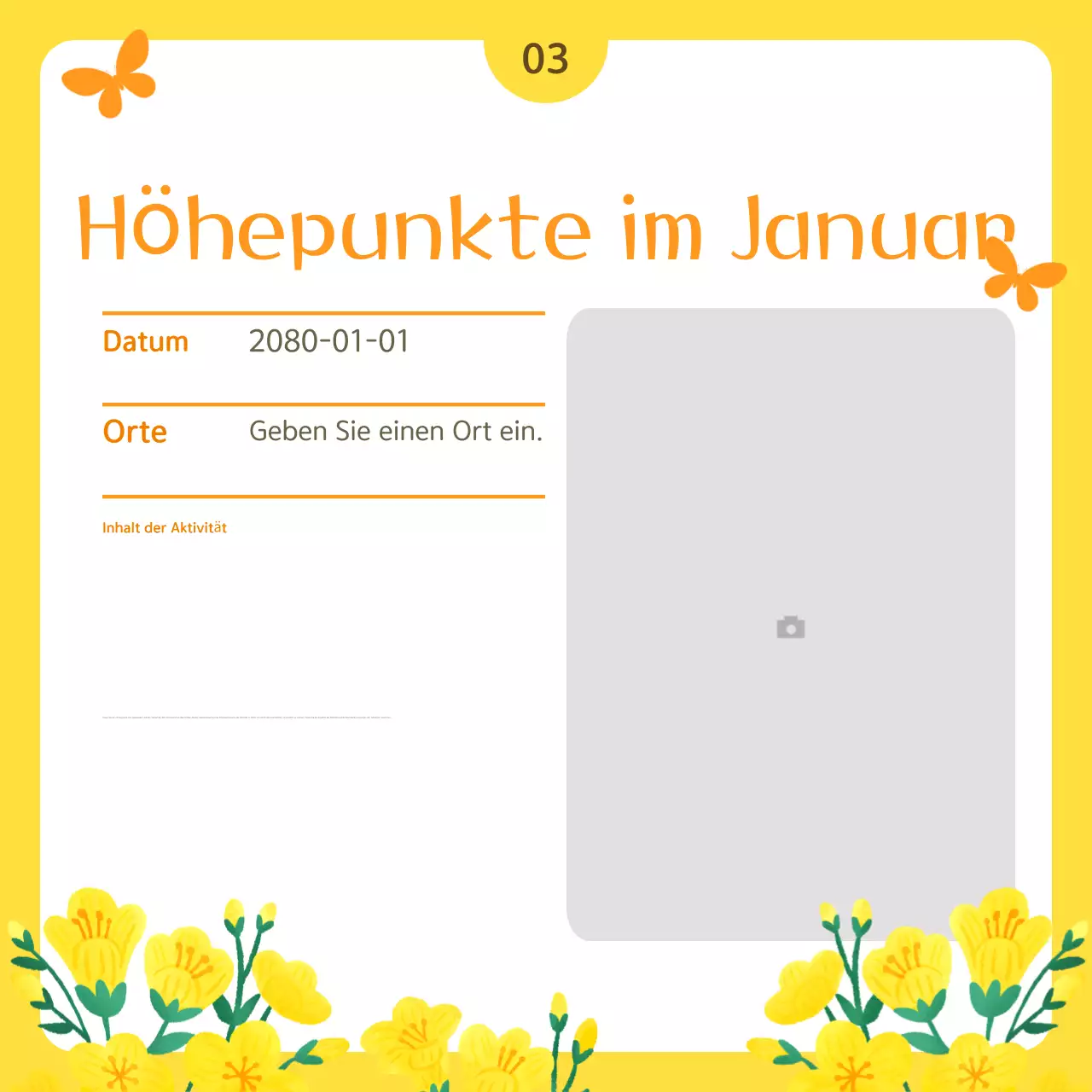 Gelb Einfaches öffentliches Service-Bulletin