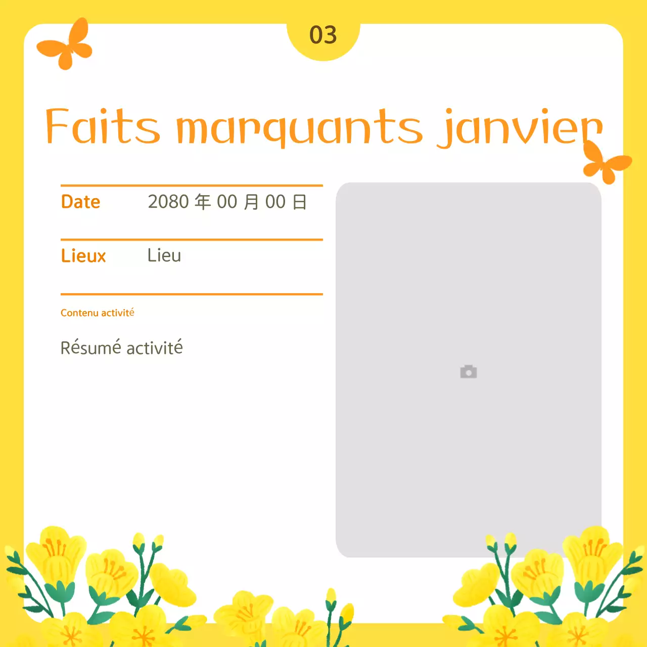 Yellow Simple Public Service Bulletin