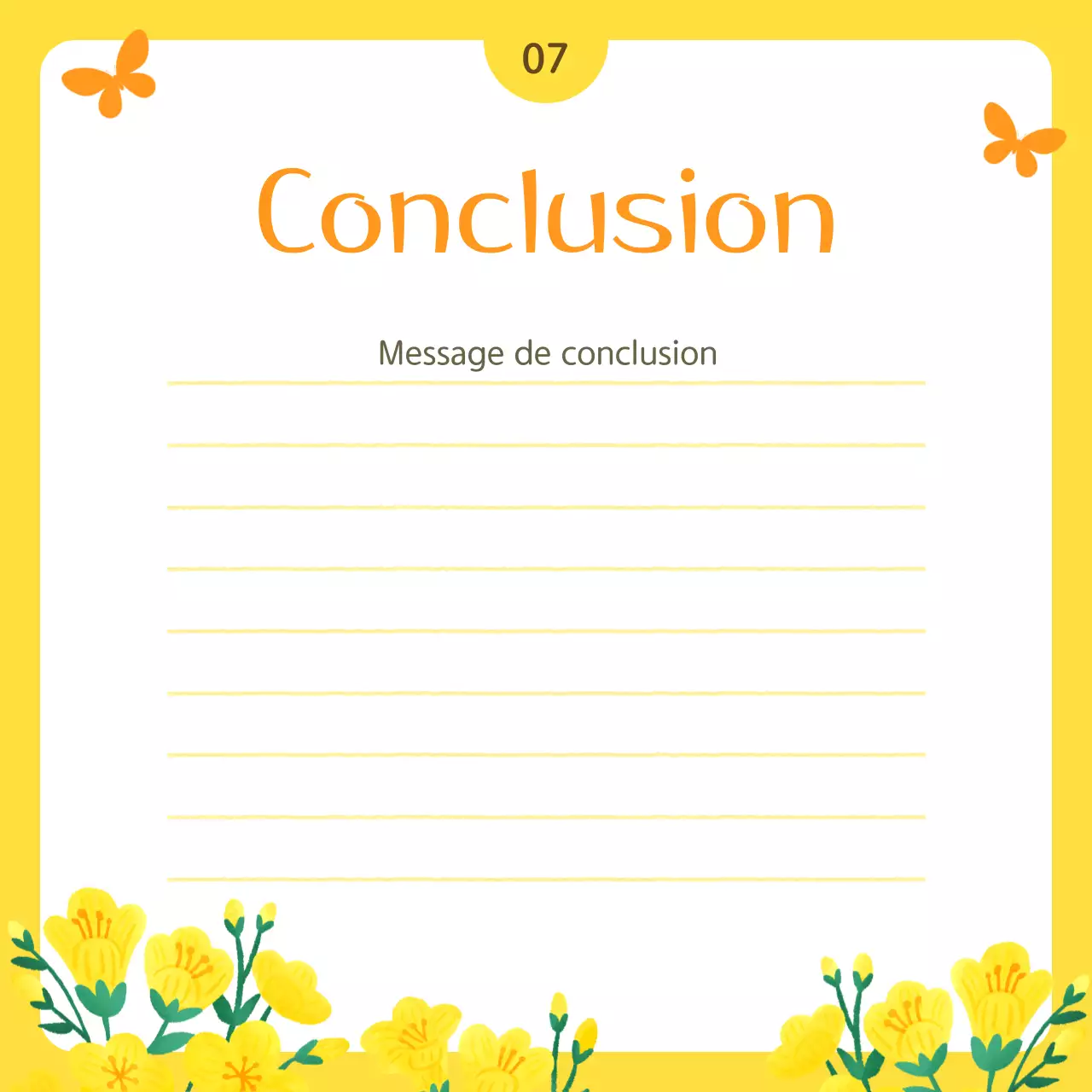 Yellow Simple Public Service Bulletin