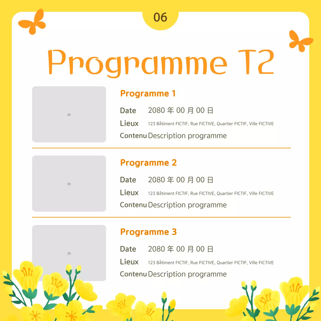 Yellow Simple Public Service Bulletin