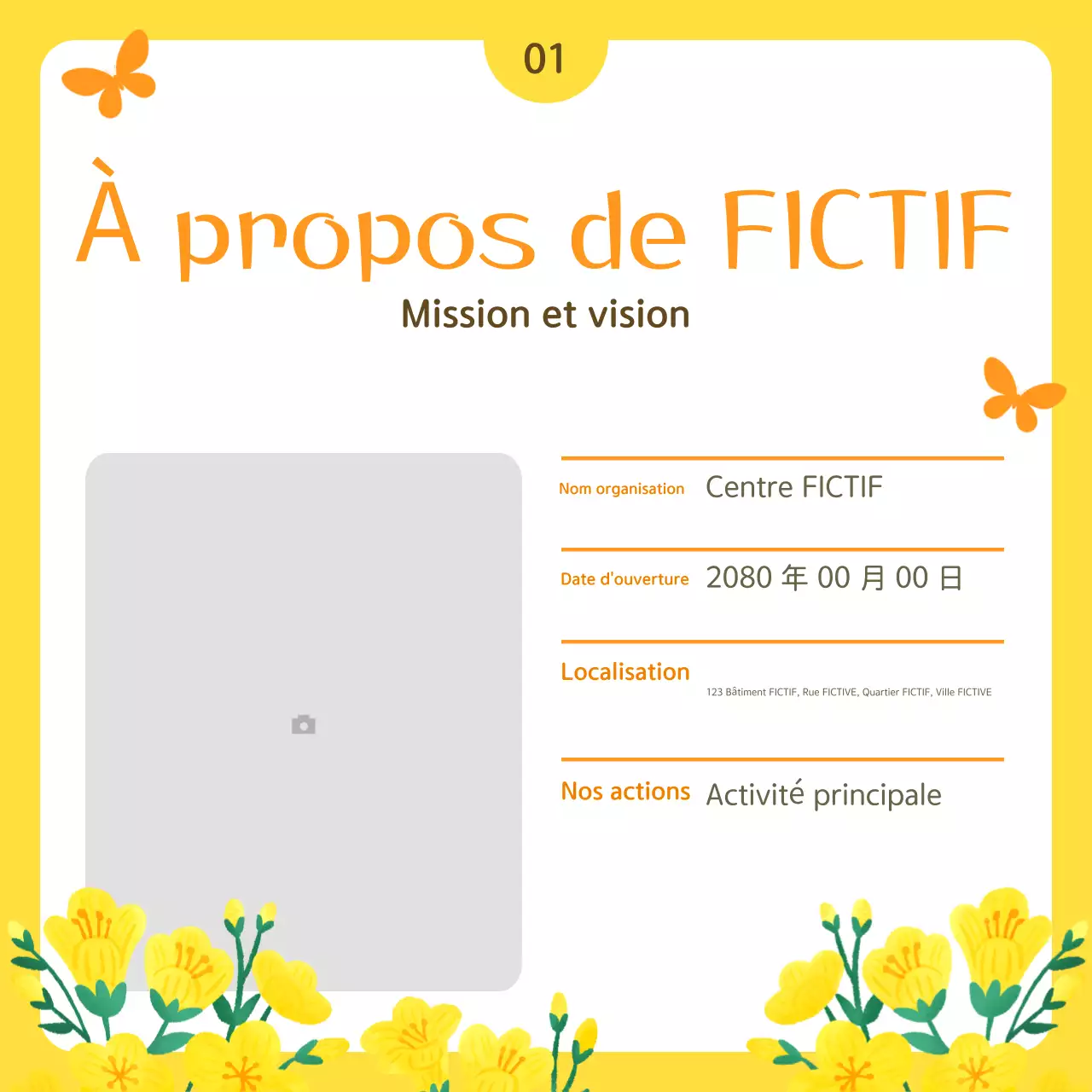 Yellow Simple Public Service Bulletin