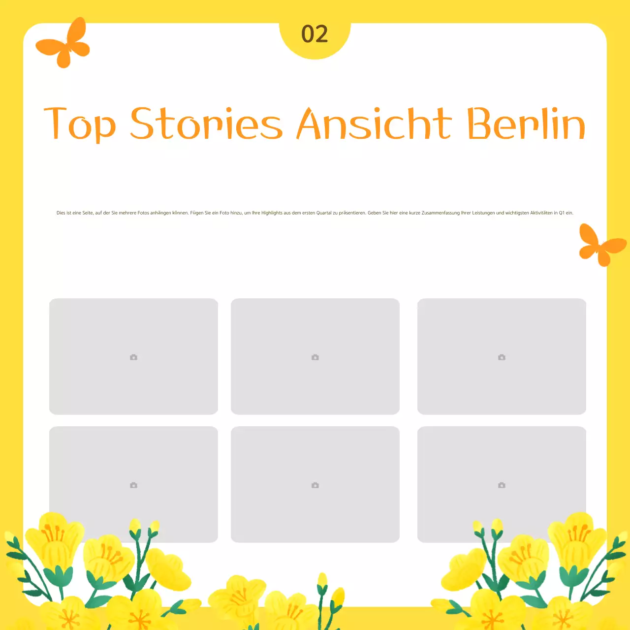 Gelb Einfaches öffentliches Service-Bulletin