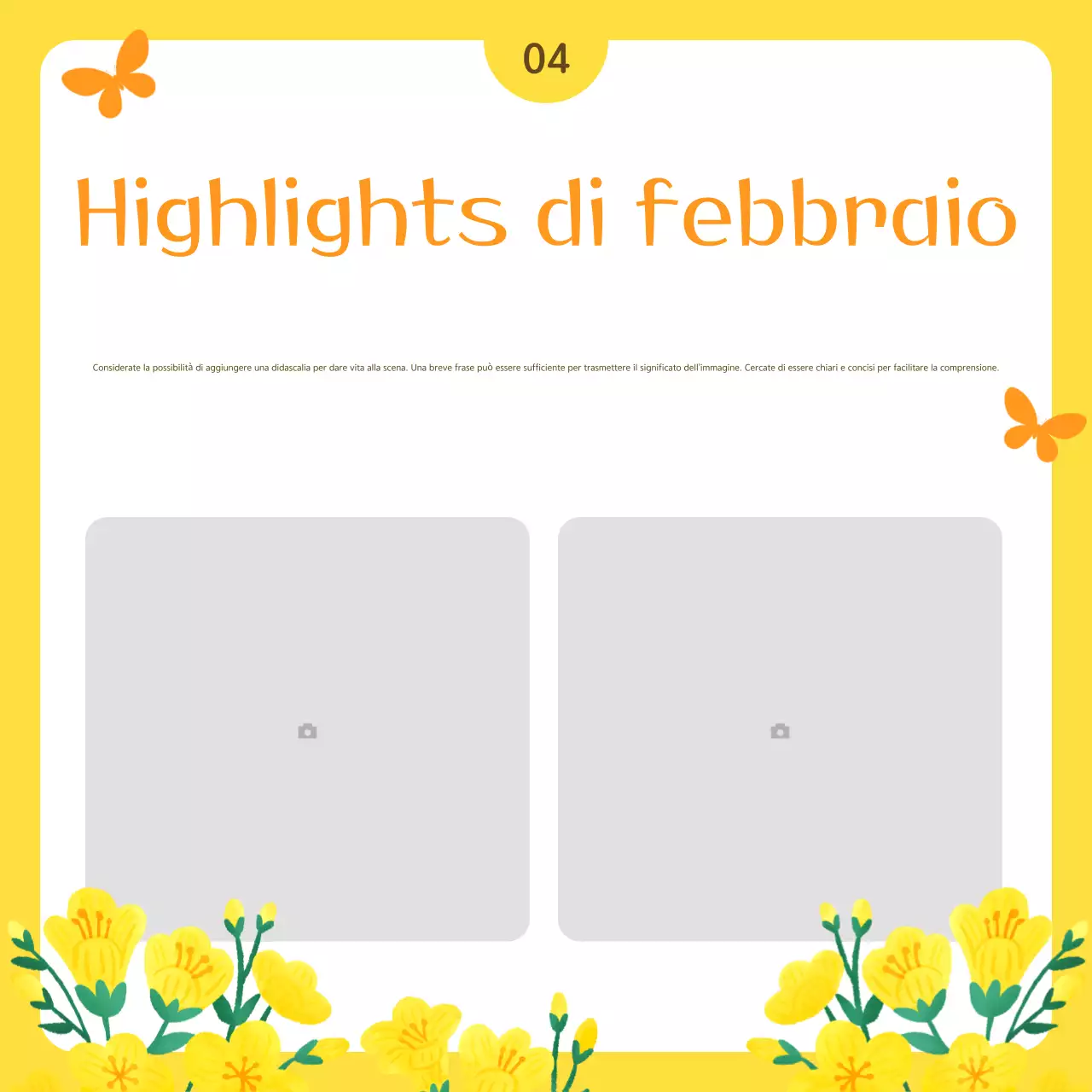 Bollettino di servizio pubblico giallo semplice