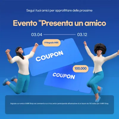 Promozione dell'evento Blue Pop