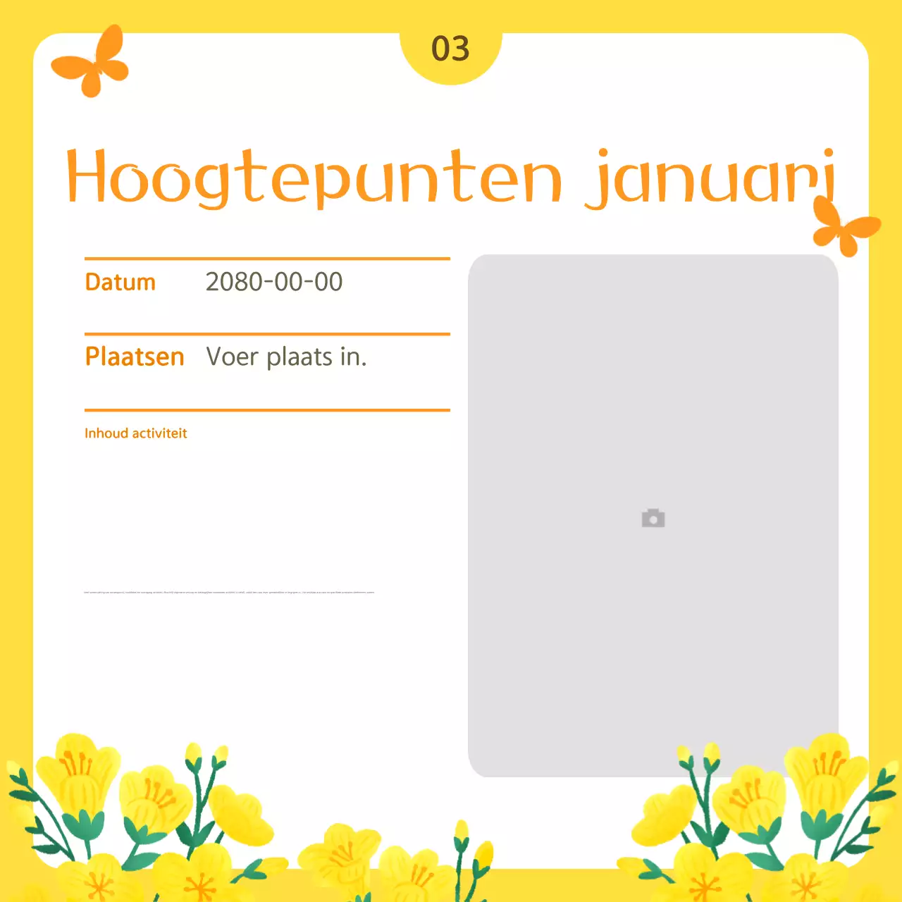 Geel Eenvoudig Public Service Bulletin